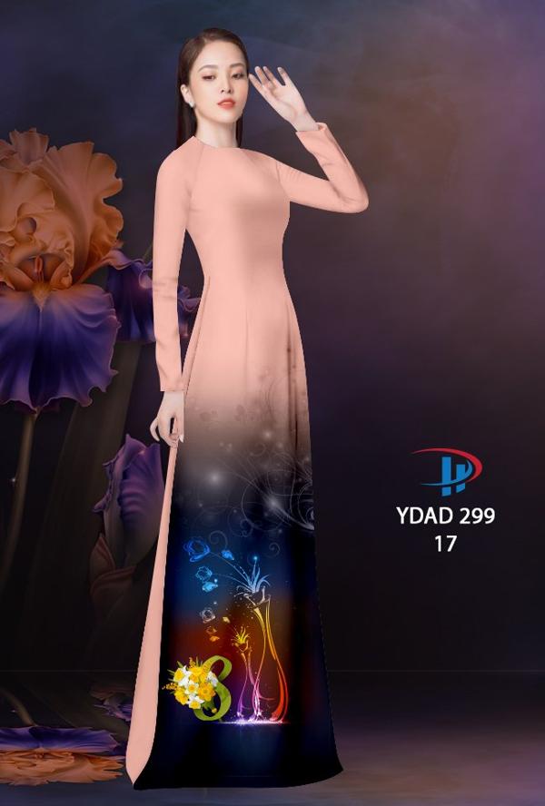 Vải Áo Dài Hoa In 3D AD YDAD299 17